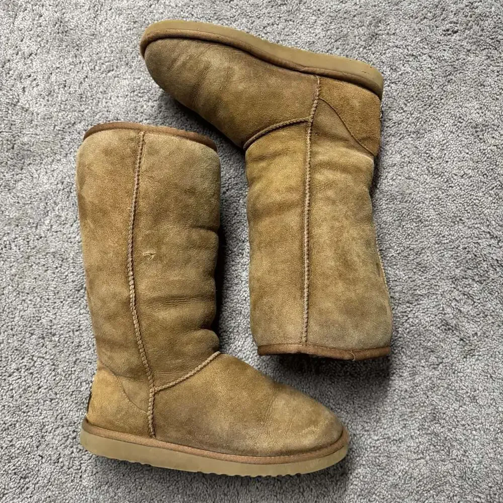 UGG Australia 5815 Classic Tall Chestnut Suede Sheepskin Boots